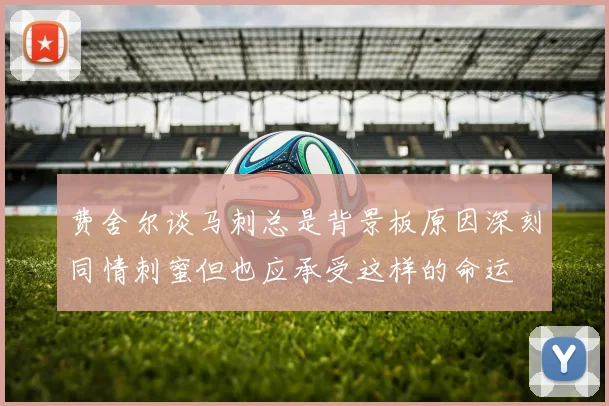 费舍尔谈马刺总是背景板原因深刻同情刺蜜但也应承受这样的命运